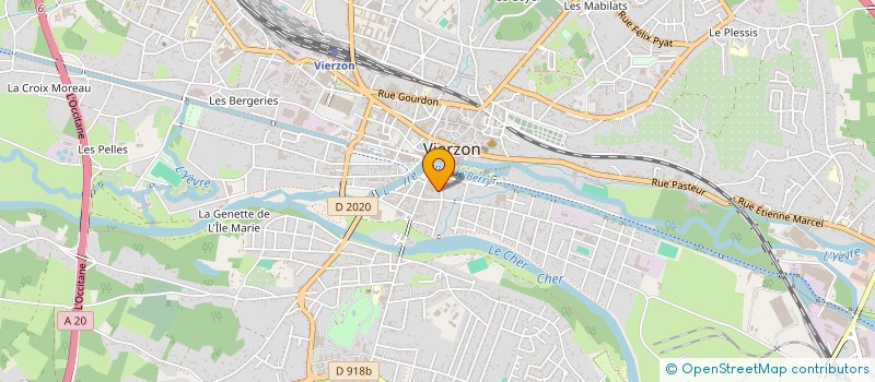 localisation de l'entreprise MONSIEUR FRANCK MORAUD  VIERZON