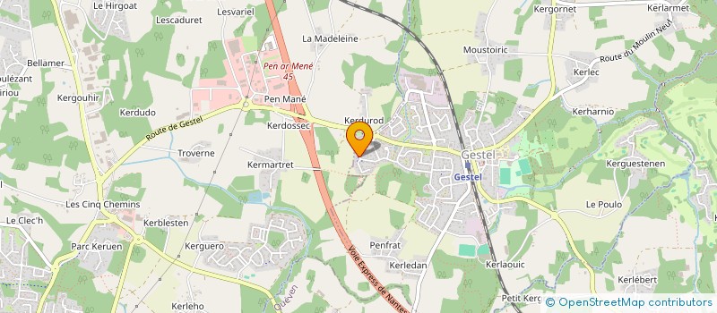 localisation de l'entreprise MONSIEUR FRANCK MOREAC  GESTEL