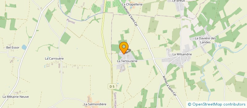 localisation de l'entreprise MONSIEUR FRANCK MOREAU  SAINT-HILAIRE-DE-CHALEONS