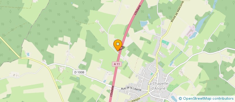 localisation de l'entreprise MONSIEUR FRANCK MOREAU  LA CHAPELLE-D'ALIGNE