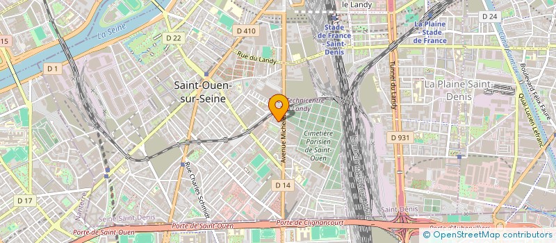 localisation de l'entreprise MONSIEUR FRANCK MORELLO à SAINT-OUEN-SUR-SEINE
