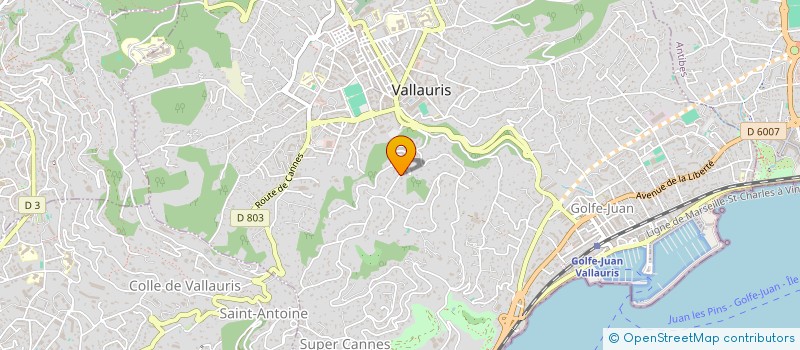 localisation de l'entreprise MONSIEUR FRANCK MOREZ à VALLAURIS