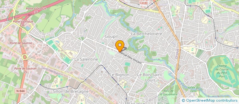 localisation de l'entreprise MONSIEUR FRANCK MORIN à ORVAULT