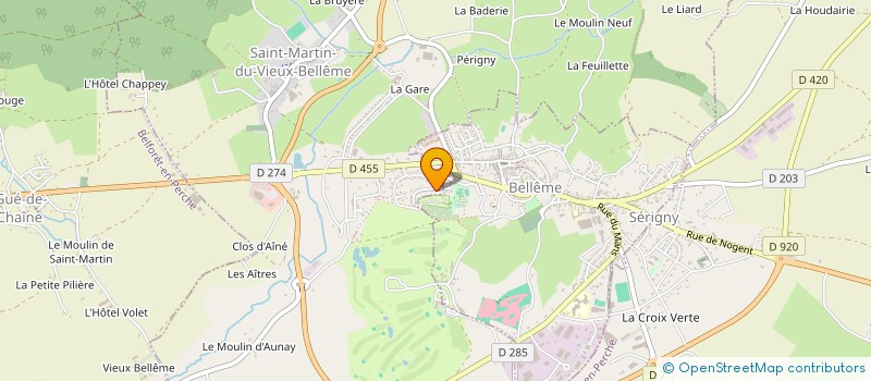 localisation de l'entreprise MONSIEUR FRANCK MORIN à BELLEME