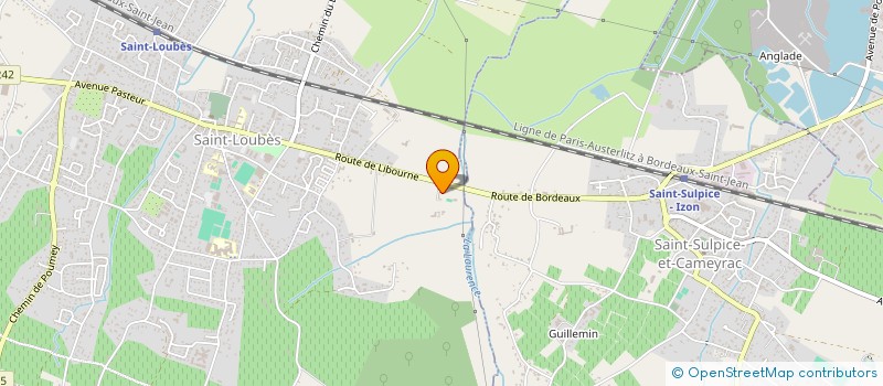 localisation de l'entreprise MONSIEUR FRANCK MORTAGNE  SAINT-LOUBES