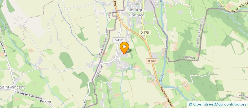 localisation de l'entreprise MONSIEUR FRANCK MOTTE  LAMARQUE-PONTACQ