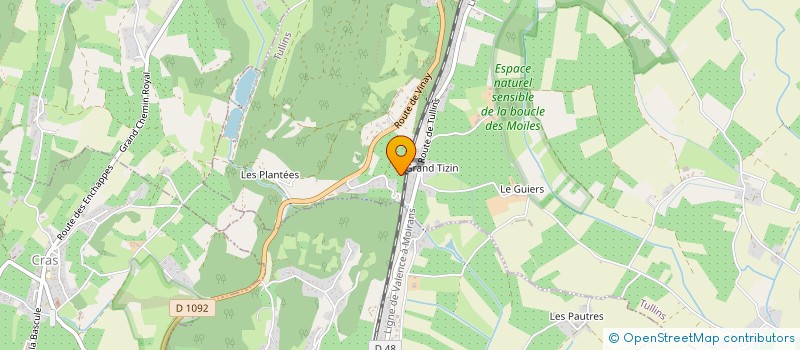 localisation de l'entreprise MONSIEUR FRANCK MOTTIN  TULLINS