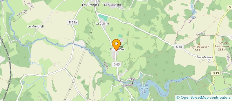 localisation de l'entreprise MONSIEUR FRANCK MOUGNAUD à FOLLES