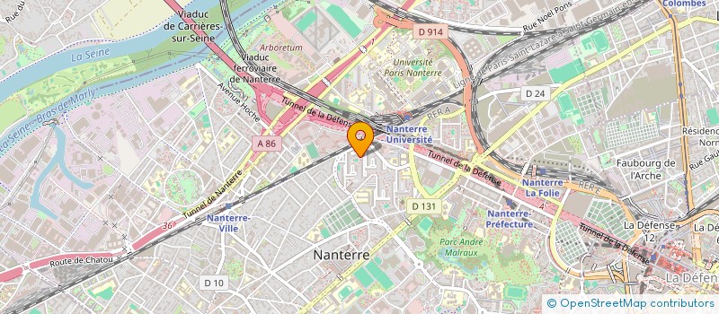 localisation de l'entreprise MONSIEUR FRANCK MOUHO GBANEBO  NANTERRE