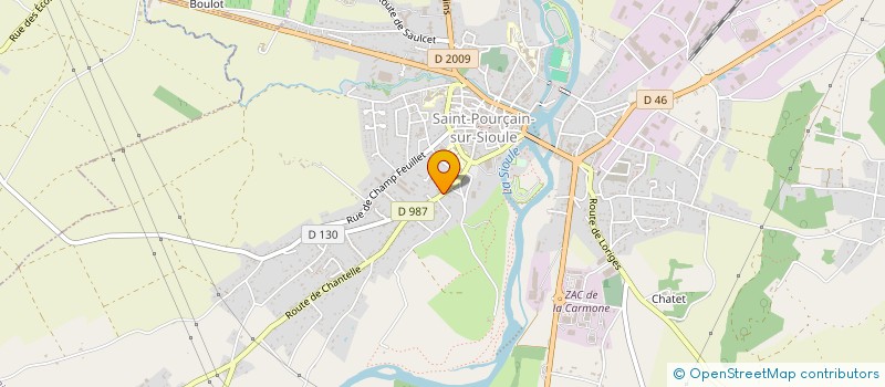 localisation de l'entreprise MONSIEUR FRANCK MOUSSERIN à ST POURCAIN SUR SIOULE