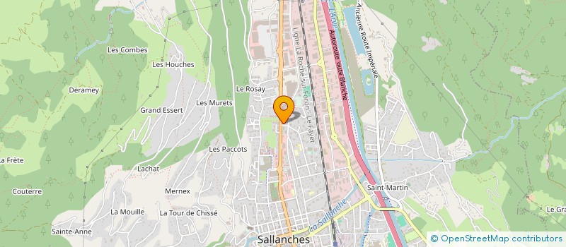 localisation de l'entreprise MONSIEUR FRANCK MOUSSET  SALLANCHES