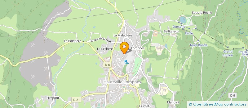 localisation de l'entreprise MONSIEUR FRANCK MOUSSY  PLATEAU D'HAUTEVILLE