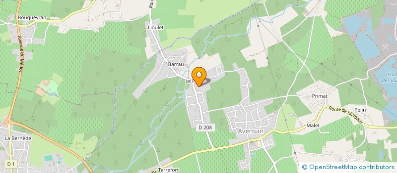 localisation de l'entreprise MONSIEUR FRANCK MOUSTROU  AVENSAN