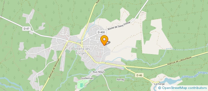 localisation de l'entreprise MONSIEUR FRANCK MOYEN  PONTENX-LES-FORGES