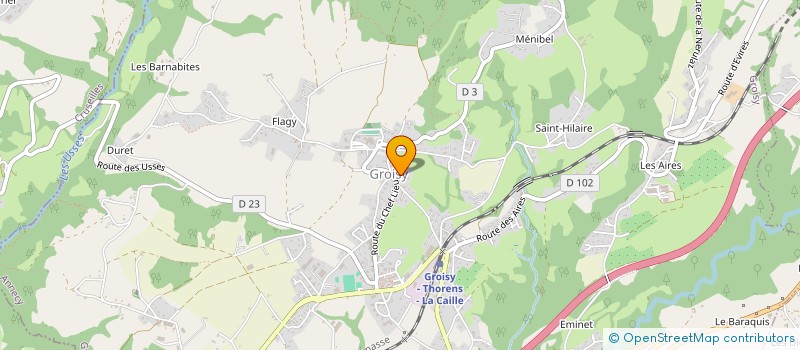 localisation de l'entreprise MONSIEUR FRANCK MUGNIER-POLLET  GROISY