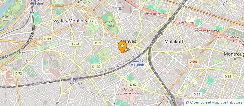 localisation de l'entreprise MONSIEUR FRANCK MUSSON  VANVES