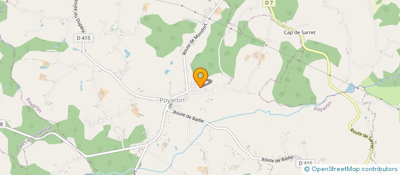 localisation de l'entreprise MONSIEUR FRANCK NABICA  POYARTIN