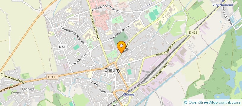 localisation de l'entreprise MONSIEUR FRANCK NAPOLY à CHAUNY