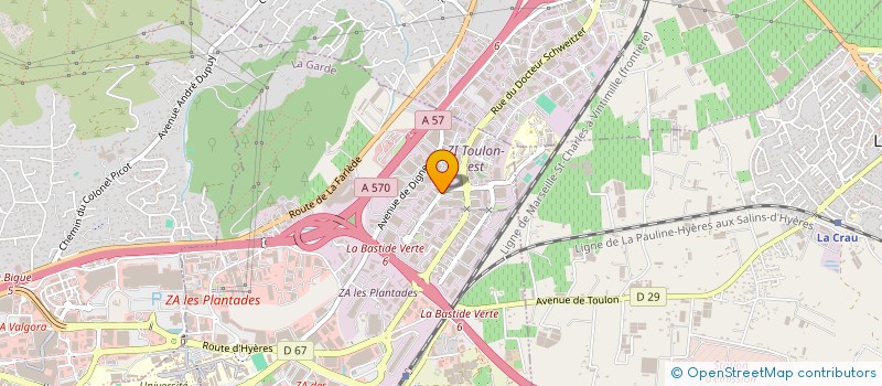 localisation de l'entreprise MONSIEUR FRANCK NARBONNE à LA GARDE