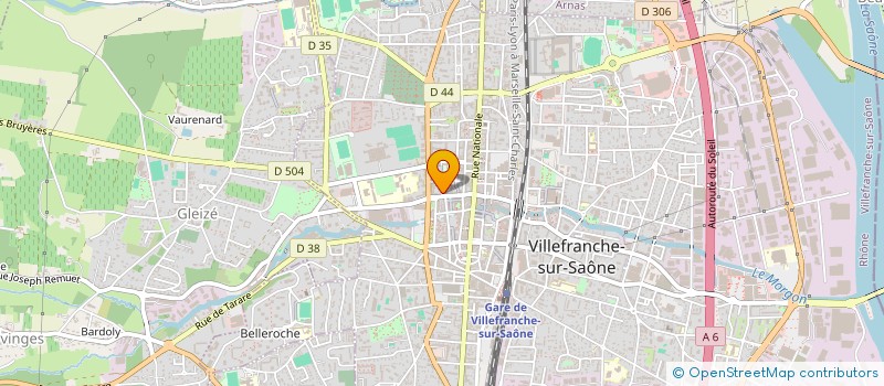 localisation de l'entreprise MONSIEUR FRANCK NATHAN  VILLEFRANCHE-SUR-SAONE