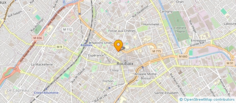 localisation de l'entreprise MONSIEUR FRANCK NDOUMBE BEBEY  ROUBAIX