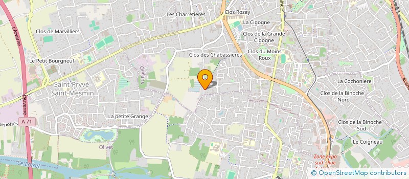 localisation de l'entreprise MONSIEUR FRANCK NICOLAS à ORLEANS