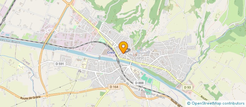 localisation de l'entreprise MONSIEUR FRANCK NICOLET  CREST