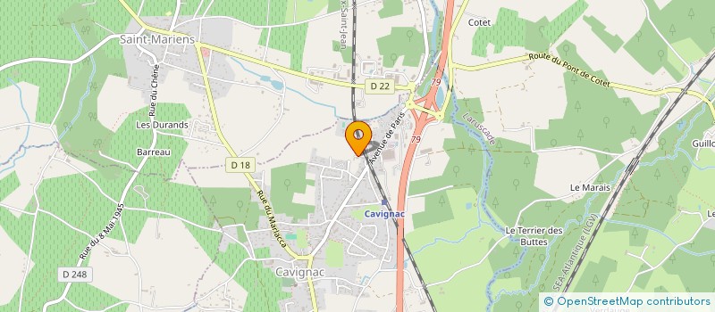 localisation de l'entreprise MONSIEUR FRANCK NIOTOU  CAVIGNAC