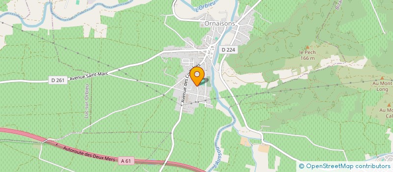 localisation de l'entreprise MONSIEUR FRANCK NORELLI  CAMPLONG D'AUDE