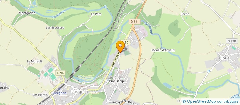 localisation de l'entreprise MONSIEUR FRANCK OGER  LUSIGNAN