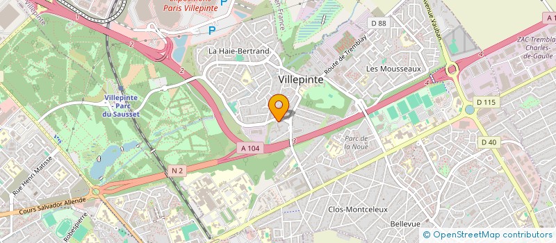 localisation de l'entreprise MONSIEUR FRANCK OLLIER à VILLEPINTE