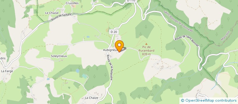 localisation de l'entreprise MONSIEUR FRANCK OLVERA  SAINT-BONNET-LE-COURREAU