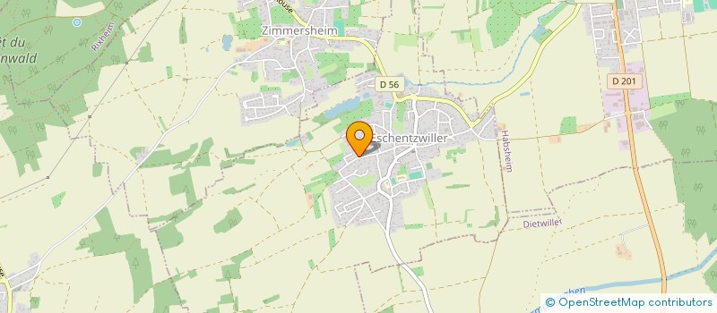 localisation de l'entreprise MONSIEUR FRANCK ORBEGOZO  ESCHENTZWILLER