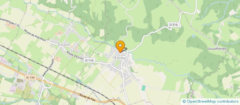 localisation de l'entreprise MONSIEUR FRANCK OSCAMOU  ESCOU