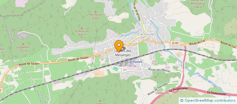 localisation de l'entreprise MONSIEUR FRANCK OSWALD  CARNOULES