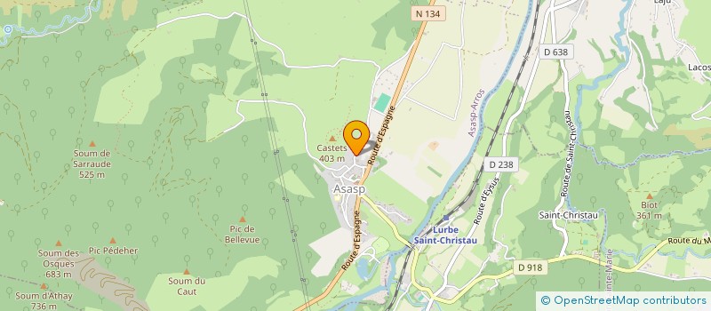 localisation de l'entreprise MONSIEUR FRANCK OUDELET  ASASP-ARROS