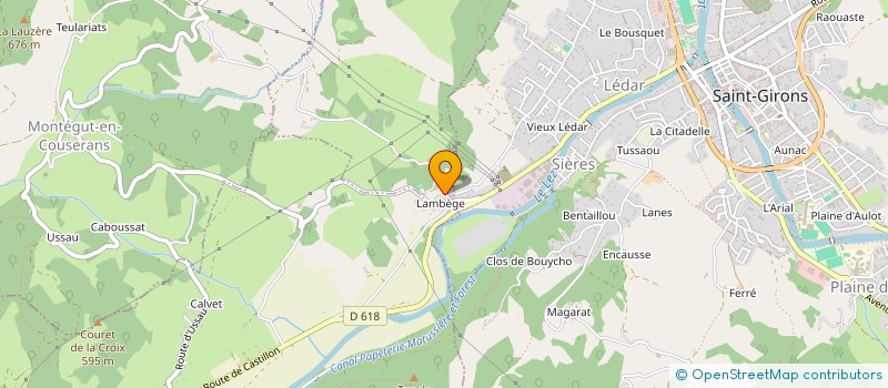 localisation de l'entreprise MONSIEUR FRANCK PAGES à SAINT-LIZIER