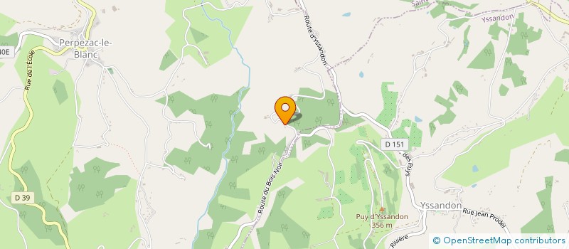 localisation de l'entreprise MONSIEUR FRANCK PAGNON  PERPEZAC-LE-BLANC