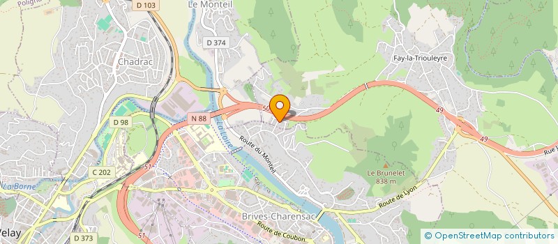 localisation de l'entreprise MONSIEUR FRANCK PAILLON  BLAVOZY