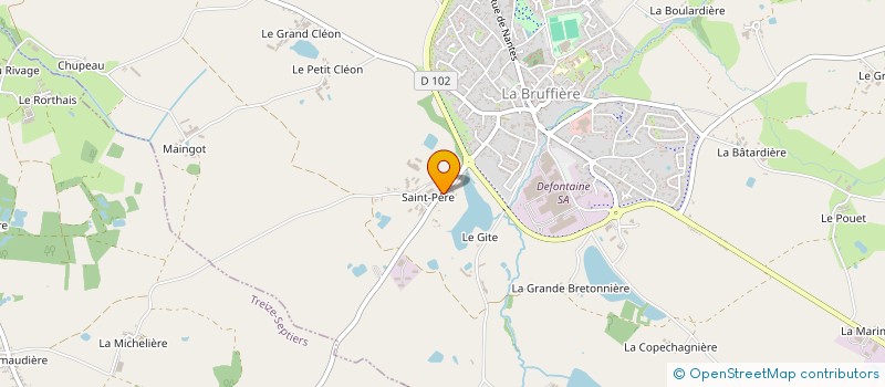 localisation de l'entreprise MONSIEUR FRANCK PAILLUSSON  LA BRUFFIERE