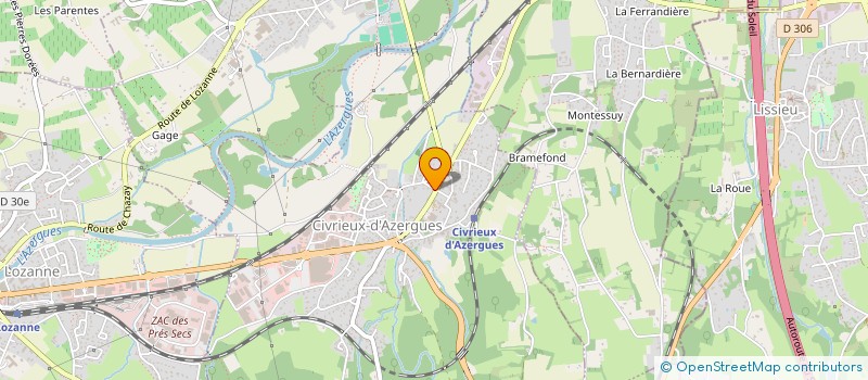 localisation de l'entreprise MONSIEUR FRANCK PALACIOS  CIVRIEUX-D'AZERGUES