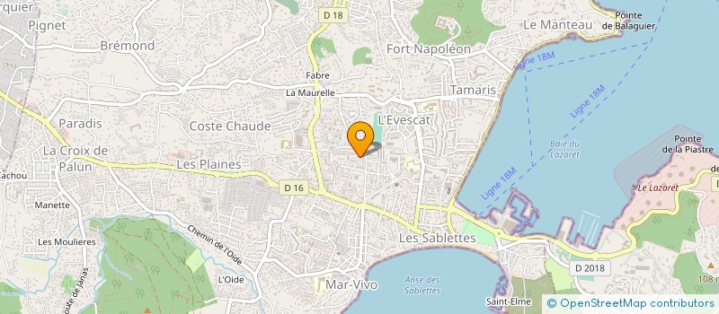 localisation de l'entreprise MONSIEUR FRANCK PALMISANO à LA SEYNE-SUR-MER