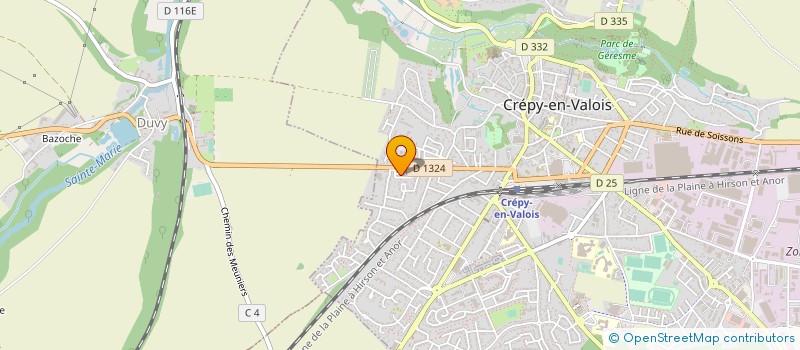 localisation de l'entreprise MONSIEUR FRANCK PANTENIER à CREPY-EN-VALOIS