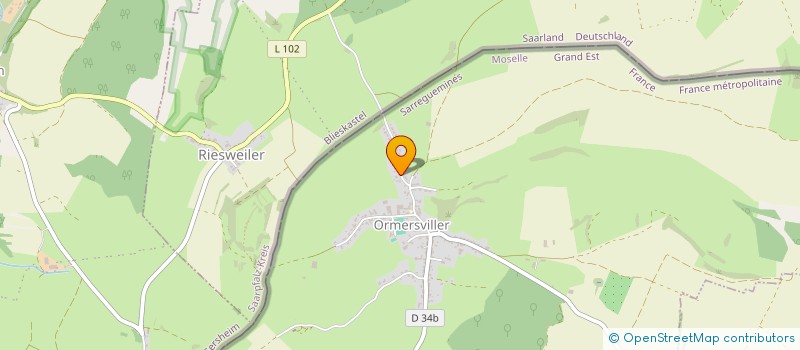 localisation de l'entreprise MONSIEUR FRANCK PARADIS  ORMERSVILLER