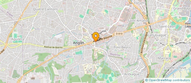 localisation de l'entreprise MONSIEUR FRANCK PARAULT  ANGLET