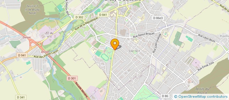 localisation de l'entreprise MONSIEUR FRANCK PARENTY à BRUAY-LA-BUISSIERE