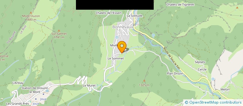 localisation de l'entreprise MONSIEUR FRANCK PARROT  BONNEVAUX