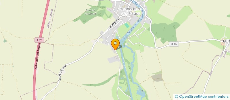 localisation de l'entreprise MONSIEUR FRANCK PASCAL VERDIERE  HONNECOURT SUR ESCAUT
