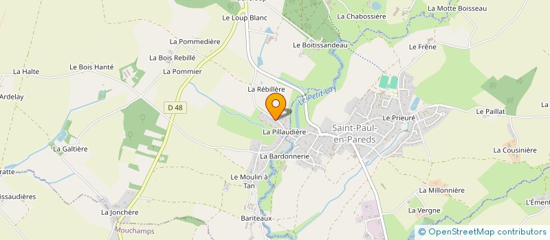 localisation de l'entreprise MONSIEUR FRANCK PASQUEREAU  LES HERBIERS