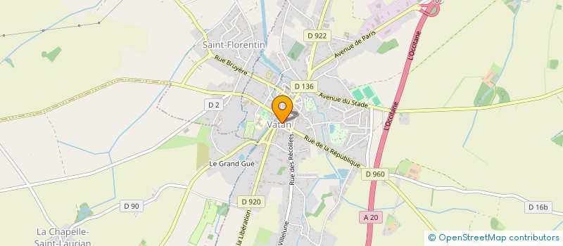 localisation de l'entreprise MONSIEUR FRANCK PASSARD à VATAN